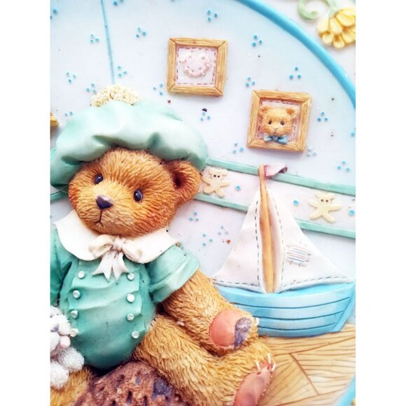 Plate Cherished Teddies Little Jack Horner Im Plum Happy Youre My Friend 6.25" - Picture 6 of 16